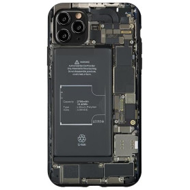 Carte mère exposée à Puce Graphique Informatique Informatique Coque pour iPhone 11 Pro Max