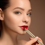 Abeillo Pinceau à Lèvres Rétractable Double Extrémité - Mini Pinceau Anti-Cernes, Rouge à Lèvres et Maquillage Brillant - Outil