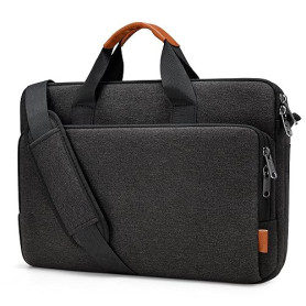 bagasin Sacoche ordinateur portable 15,6 à 17,3 pouces, mallette extensible avec bandoulière, sac de transport PC portable, saco