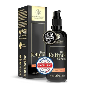 Retinol Serum Visage BIO • 100 ml • Serum retinol hautement dosé • Cosmétique naturelle & Durable • Enrichi au Rétinol pour peau