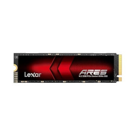 Lexar ARES SSD 2To M.2 2280 PCIe Gen4x4 NVMe Interne – Jusqu'à 7 400 Mo/s en Lecture et 6 500 Mo/s en Écriture, SSD pour PS5, PC