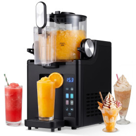COSTWAY Machine à Granita Électrique 1,5 L, pour Restaurant, Bar | Machine à Boissons Glacées avec 4 Programmes Préréglés, Affic