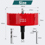 Yeepeo Scie Cloche 100mm, HSS M42 Bi-Métal Scies-cloches Bois, Scie à Trous Avec Adaptateur et Foret de Centrage idéale pour Boi