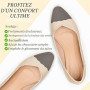 AHQiZFX Lot de 3 paires de semelles intérieures pour chaussures trop grandes, rembourrage d’orteils et de l’avant-pied, réducteu