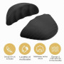 AHQiZFX Lot de 3 paires de semelles intérieures pour chaussures trop grandes, rembourrage d’orteils et de l’avant-pied, réducteu