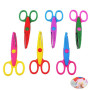 6 PCS Ciseaux de Bricolage Vagues Travaux Manuels Dentelés Découpe Zig Zag Cranteurs et de Bordure Sécurité Pour Artistique