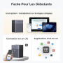 UGREEN NASync DH4300 Plus NAS de Bureau 4 Baies, Port LAN 2,5 GbE, 8 Go RAM, Connexion NFC One-Touch, Album Familial/Bébé AI, Cl
