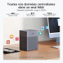 UGREEN NASync DH4300 Plus NAS de Bureau 4 Baies, Port LAN 2,5 GbE, 8 Go RAM, Connexion NFC One-Touch, Album Familial/Bébé AI, Cl