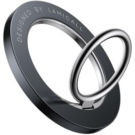 Lamicall Anneau Téléphone Magnétique pour MagSafe - 360° Rotation, avec Anneau Métallique Compatible avec Charge sans Fil, Poign