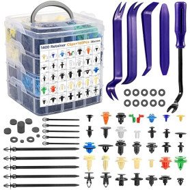 1565 Pièces Clips de Fixation Voiture, Rivet Plastique Fixation Protection, Pieces Auto Clips Carrosserie, Universel Agrafe Carr