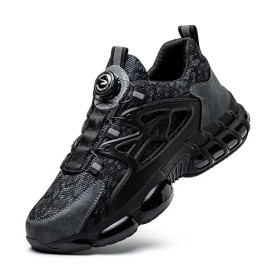 GemChve Chaussures de Sécurité Hommes Femmes Basket Légère Respirante Travail Antidérapante avec Embout en Acier 36-46 EU
