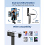 yAyusi Nouvelle Mini Perche à Selfie pour iPhone, Perche à Selfie Portable Extensible en Aluminium avec Télécommande, Perches à 