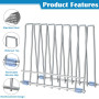 IDEATECH Support de Sacs Réutilisables, Séchoir et Rack de Rangement Multifonctionnel en Acier Inoxydable Durable et Anti-Rouill