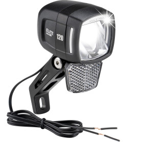 E-mangue Vélo électrique LED lumière de vélo avec réflecteur, StVZO Approbation lumière Avant, LED Feux de stationnement, Phare 