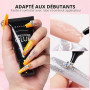 Makartt Rhinestone Glue - 2 pièces 30 ml Gel 3d Nail Art, Colle Faux Ongles UV Strass Ongles Nail Art Charms Nail Gems