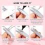 Makartt Rhinestone Glue - 2 pièces 30 ml Gel 3d Nail Art, Colle Faux Ongles UV Strass Ongles Nail Art Charms Nail Gems