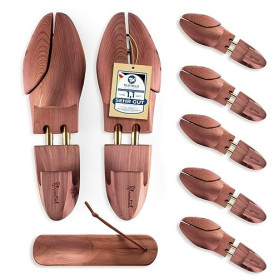 Blumtal - GAGNANT DU TEST - Embauchoir chaussures homme et femme en bois de cèdre avec chausse-pied, taille 38 à 47, 1, 2 ou 5 p