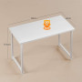 ODK Petits Bureau D'ordinateur, 100x48cm Bureau Informatique Table D'Étude Table D'Écriture pour Ordinateur, Chambre, Blanc