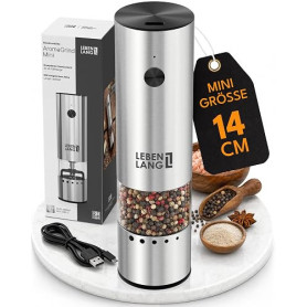 LEBENLANG Moulin à sel et poivrier electrique rechargeable - LBL9603