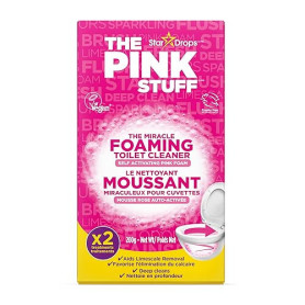 Stardrops - The Pink Stuff - The Miracle Power Nettoyant moussant pour toilettes - 2 traitements - Mousse rose auto-activante Lo