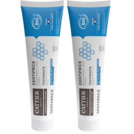 Cattier Dentifrice reminéralisant à la Propolis Protection des gencives Bio- 75 ml (Lot de 2)
