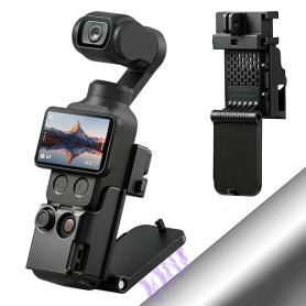 AMAZEAR Support magnétique pour DJI Osmo Pocket 4P/4/3, Accessoire Pocket4/3, Adaptateur d'extension magnétique, Support de boît