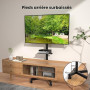 BONTEC Support TV Roulettes Support Tele Mobile pour Téléviseurs Plasma/LCD/LED de 23 à 60 Pouces avec Étagère, Support TV sur P