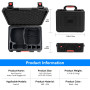 FPVtosky Étui Rigide pour DJI Avata 2, Mallette Rigide Compatible avec Goggles N3, RC Motion 3, la Télécommande FPV 3 et Les Acc