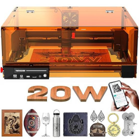 Machine de gravure laser 20W, modèle L2 MAX incluant un graveur laser, machine CNC haute précision (découpeuse laser), pour grav