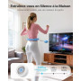 MERACH Hula Hoop pour Adultes avec Compteur de Calories, Hula Hoop Fitness Silencieux, Démontable, pour Tour de Taille 84-144 cm