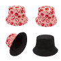 YAMEIZE Chapeau Seau Fraise pour Femme - Chapeau Fille Charlotte Aux Fraises Chapeau Seau Mignon Rose Plage été Extérieur