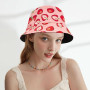 YAMEIZE Chapeau Seau Fraise pour Femme - Chapeau Fille Charlotte Aux Fraises Chapeau Seau Mignon Rose Plage été Extérieur