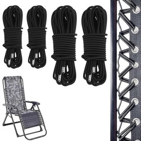 4 Pcs Corde Remplacement élastiques pour Chaise Longue Transat Pliante Inclinable Cordons de Remplacement de Chaise Zéro Gravité
