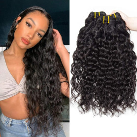 Tissage Bresilien Boucle 9A Brésilien Vague D'eau Vierge Cheveux 12 14 16 Pouces 100% Cheveux Naturel Bresilienne Bouclée les Ch