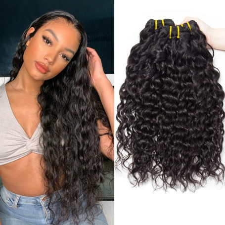 Tissage Bresilien Boucle 9A Brésilien Vague D'eau Vierge Cheveux 12 14 16 Pouces 100% Cheveux Naturel Bresilienne Bouclée les Ch