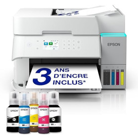 Epson EcoTank ET-3956 Imprimante à Réservoirs D’Encre | Télétravail | Wi-FI | A4 | Imprimer, Copier, Numériser en Recto Verso Au