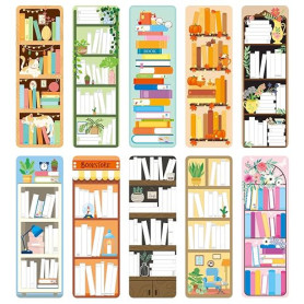 JSRQT 30 Pièces Marque-pages Double Face Marqueur Page Liste de Lecture pour Amateurs de Livres Cartes de Bibliothèque Clip de P