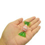 Yeskyltd Lot de 24 bonbons en verre de Murano faits à la main - Style vintage - Pour maison, fête, mariage, sapin de Noël, festi