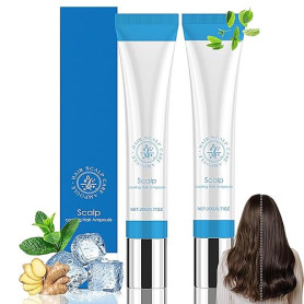 2 Pièces Scalphy Hair Ampoule, Scalp Serum, Scalp Cooling Hair Ampoule, Hair Essences Ball Bearings, Rafraîchissant et Non Gras