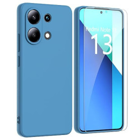 ARRYNN Coque pour Xiaomi Redmi Note 13 4G (6.67")+ Film Protection écran en Verre trempé,Housse Ultra Premium TPU Silicone Liqui