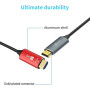 Twozoh Câble Fibre Optique HDMI 150M, Câble HDMI Fibre Optical 4K Supporte 3D/4K@60Hz /18Gbps