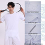 fovdtaa Lot de 5 t-shirts de sport pour homme à manches courtes et encolure ronde, matière perméable à l’air