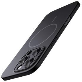 JETech Coque Magnétique Fine pour iPhone 16 Pro 6,3 Pouces Compatible avec MagSafe, Protection Complète de l'Objectif Caméra, Ét