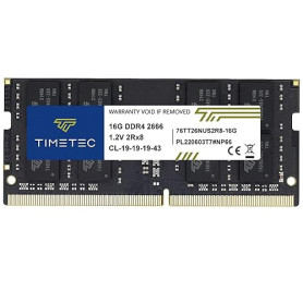 Timetec 16 Go DDR4 2666 MHz (PC4-2666V) PC4-21300 SODIMM – Non-ECC sans Tampon, 260 Broches, 1,2 V, CL19, Module de mémoire pour