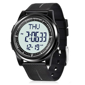 WIFORT Montre Digitale Étanche Hommes Femmes avec Chronomètre Compte à Rebours Alarme Format 12/24 Heures, Montre Sport Ultra-Lé