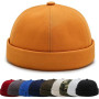 Bonnet Docker Été sans Bord Visiere Casquette Skullcap Travailleur Chapeau Fashion Réglable Casquette de Marinrier sans Visière