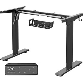 MAIDeSITe Bureau Assis Debout Electrique Réglable à 2 Étages en Hauteur avec 4 Claviers à Mémoire Automatique Cadre de Bureau (N