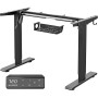MAIDeSITe Bureau Assis Debout Electrique Réglable à 2 Étages en Hauteur avec 4 Claviers à Mémoire Automatique Cadre de Bureau (N