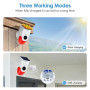 Cuteefun Detecteur de Mouvement Solaire, Alarme Détecteur Mouvement Exterieur avec 2 Télécommandes, Detecteur de Passage sans Fi