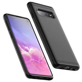 JETech Coque Antichoc pour Samsung Galaxy S10, Étui Housse Double Protection Robuste avec Choc-Résistible (Noir)